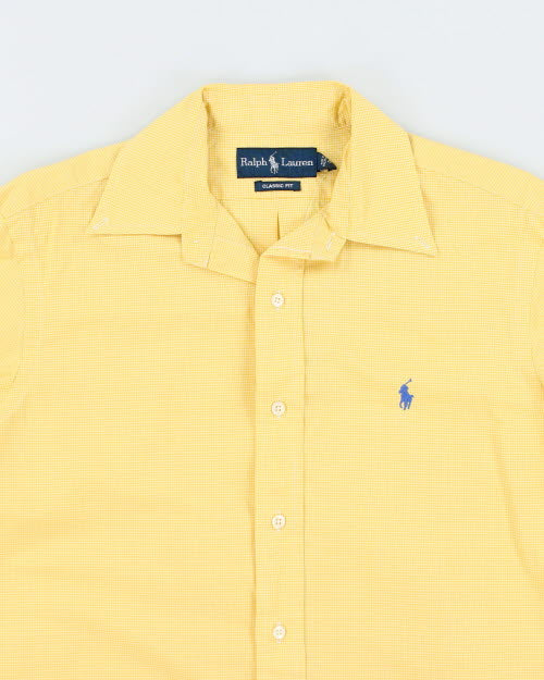 Ralph Lauren Yellow Check Shirt - S
