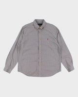 Ralph Lauren Purple &amp; Green Check Shirt - L
