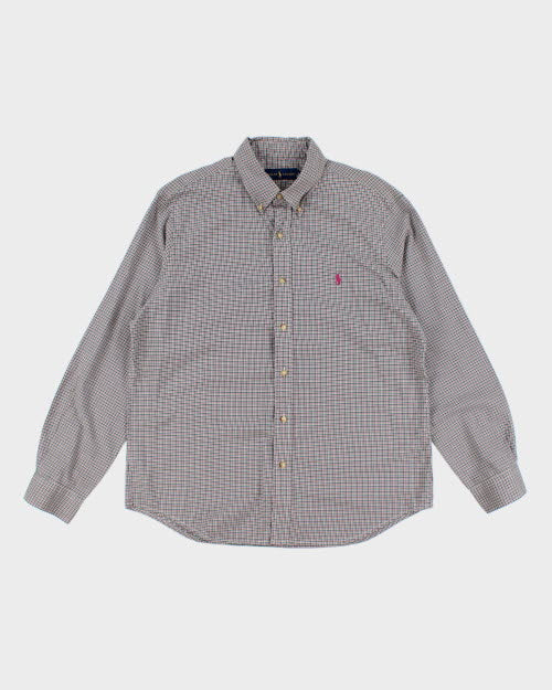 Ralph Lauren Purple &amp; Green Check Shirt - L