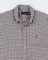Ralph Lauren Purple &amp; Green Check Shirt - L