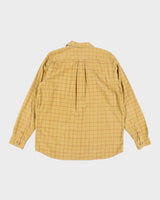 Eddie Bauer Yellow Cord Check Shirt - L