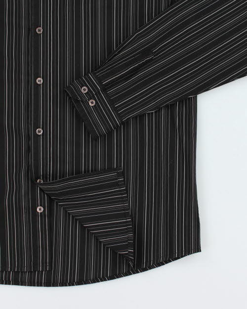 Y2k 00s Le Chateau Stripe Shirt - L