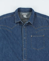 Vintage Request Western Long-sleeve Denim Shirt - L