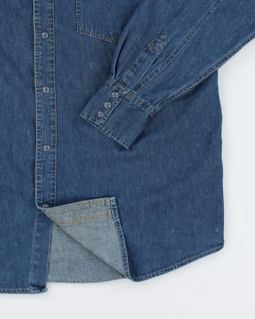 Vintage Request Western Long-sleeve Denim Shirt - L