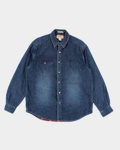 Vintage Eddie Bauer Heavyweight Long-sleeve Denim Shirt - M