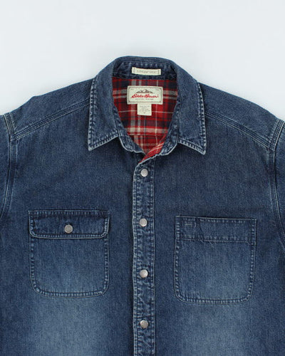 Vintage Eddie Bauer Heavyweight Long-sleeve Denim Shirt - M
