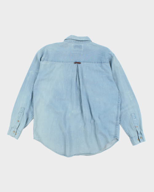 Vintage 90's Marlboro Country Long-sleeve Denim Shirt - L