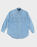 Vintage 90's Looney Tunes Long-sleeve Denim Shirt - L