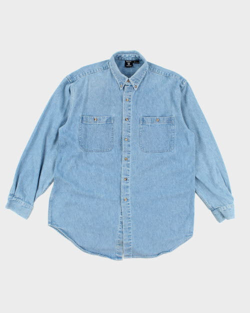 Vintage 90's Looney Tunes Long-sleeve Denim Shirt - L