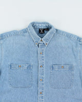 Vintage 90's Looney Tunes Long-sleeve Denim Shirt - L