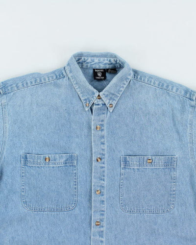 Vintage 90's Looney Tunes Long-sleeve Denim Shirt - L