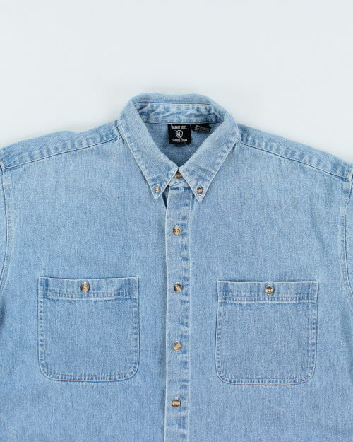 Vintage 90's Looney Tunes Long-sleeve Denim Shirt - L