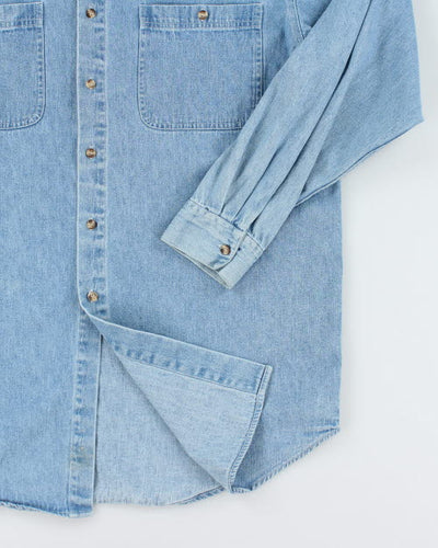 Vintage 90's Looney Tunes Long-sleeve Denim Shirt - L