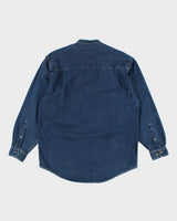 Vintage 90's Eddie Bauer Short Collar Long-sleeve Denim Shirt - S