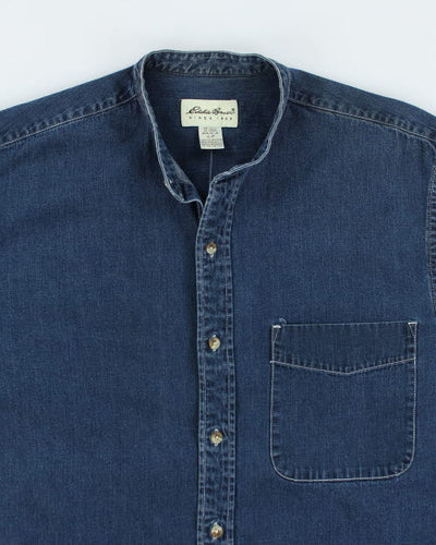 Vintage 90's Eddie Bauer Short Collar Long-sleeve Denim Shirt - S