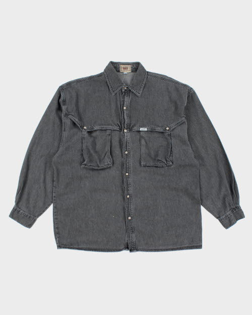 Vintage 90's Guess Jeans Long-sleeve Denim Shirt - XL