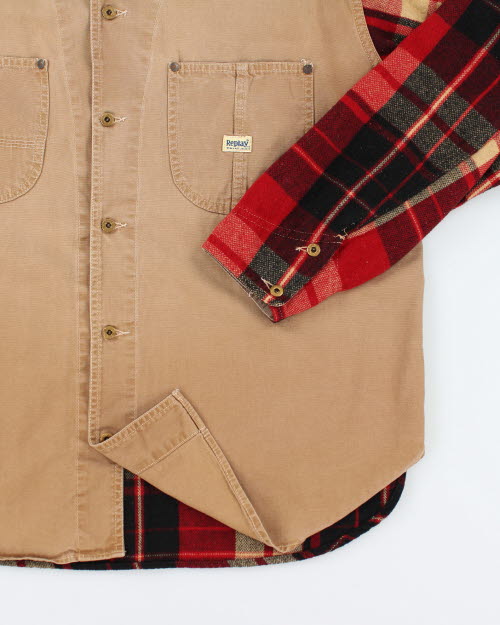 Vintage 90's Replay Heavyweight Flannel Shirt - XL