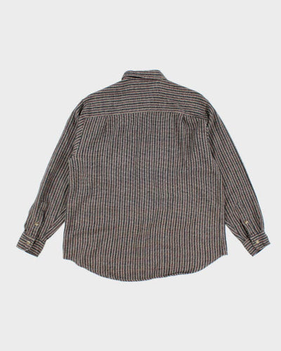 Vintage 90's Robinsons Striped Flannel Shirt - L