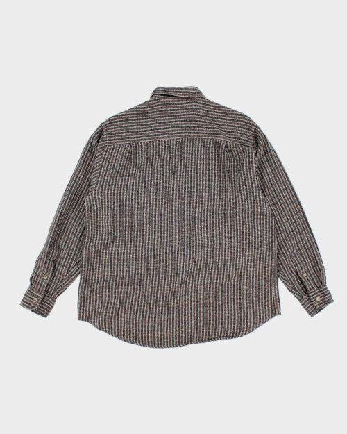 Vintage 90's Robinsons Striped Flannel Shirt - L