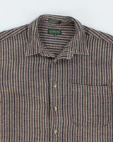 Vintage 90's Robinsons Striped Flannel Shirt - L