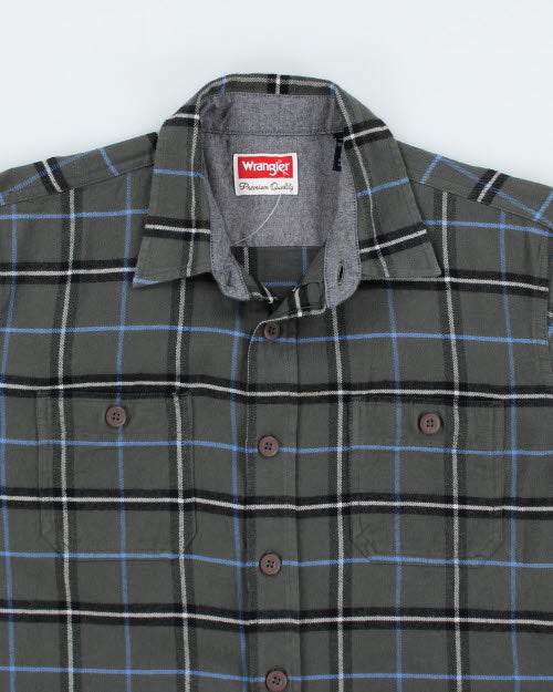 Vintage Wrangler Oversize Flannel Shirt - M