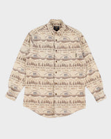 Vintage Woolrich Heavyweight Printed Flannel Shirt - L