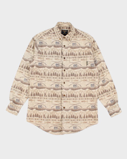 Vintage Woolrich Heavyweight Printed Flannel Shirt - L