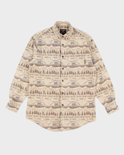 Vintage Woolrich Heavyweight Printed Flannel Shirt - L