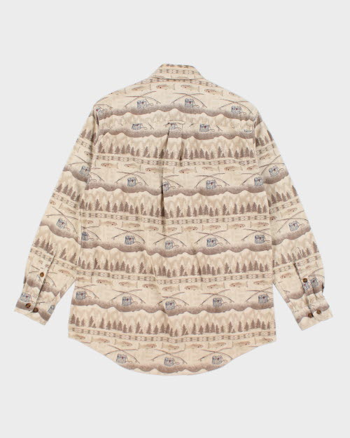 Vintage Woolrich Heavyweight Printed Flannel Shirt - L