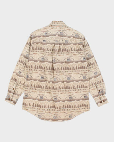 Vintage Woolrich Heavyweight Printed Flannel Shirt - L