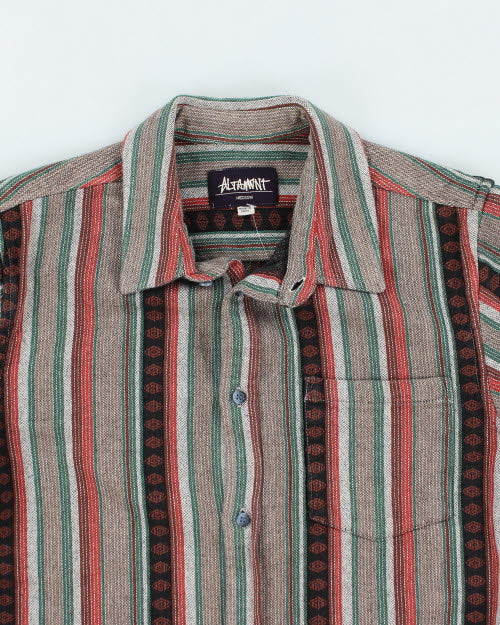 Vintage 2000's Altamont Striped Flannel Shirt - M