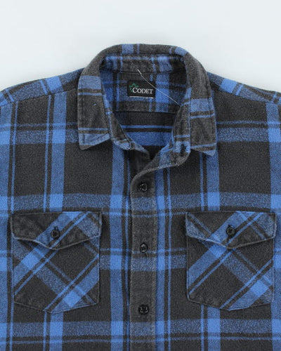 Vintage 90's Codet Faded Flannel Shirt - L