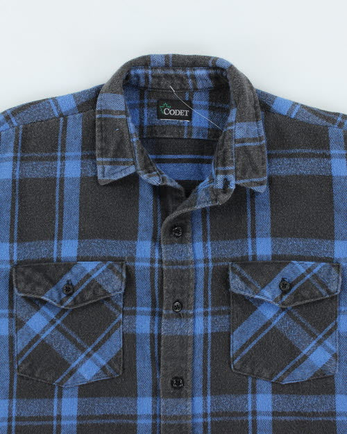 Vintage 90's Codet Faded Flannel Shirt - L