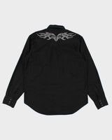 Vintage Y2K Tribal Embroidered Western Shirt - XL