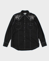Vintage Y2K Adiktd Embroidered Western Shirt - L