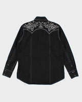 Vintage Y2K Adiktd Embroidered Western Shirt - L