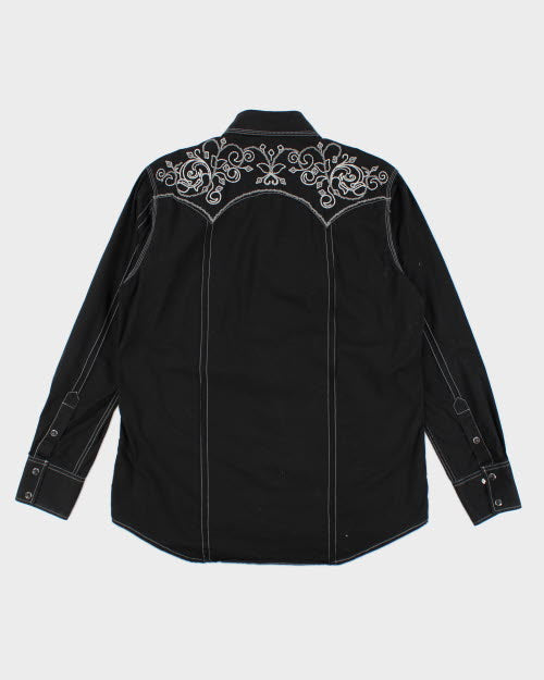 Vintage Y2K Adiktd Embroidered Western Shirt - L