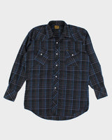 Vintage 80's Striped Western Shirt - L
