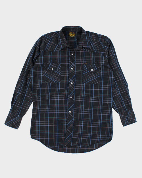 Vintage 80's Striped Western Shirt - L