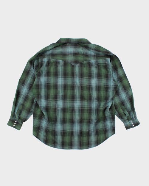 Vintage 90's Snap Button Western Style Shirt - XXL
