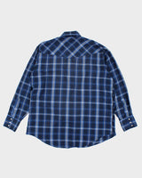 Vintage 90's Plains Western Style Snap Button Shirt - L