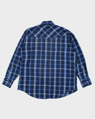 Vintage 90's Plains Western Style Snap Button Shirt - L