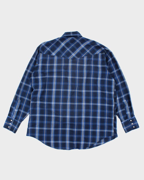 Vintage 90's Plains Western Style Snap Button Shirt - L
