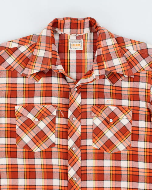 Vintage 70's Karman Snap Button Western Shirt - S