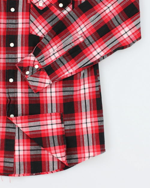 Vintage 2000's Ben Davis Red Plaid Western Shirt - L