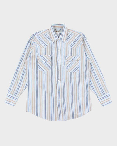 Vintage 80's Ely Cattleman Snap Button Western Shirt - M