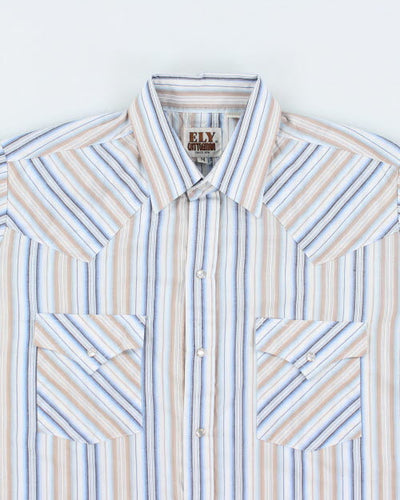 Vintage 80's Ely Cattleman Snap Button Western Shirt - M