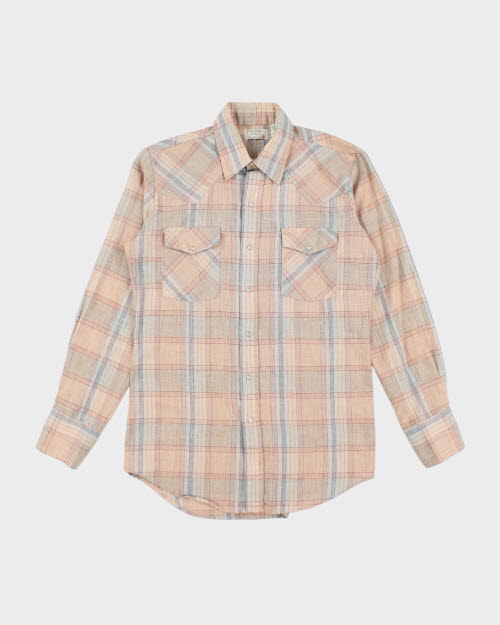 Vintage 90's Stockman Snap Button Western Shirt - M