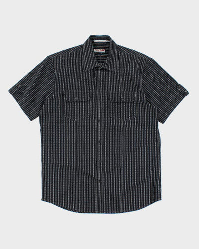 Vintage Point Zero Striped Short Sleeve Shirt - M