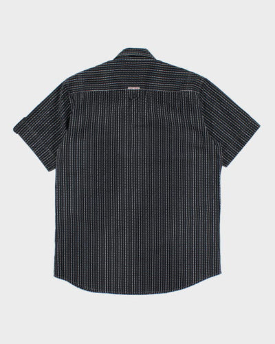 Vintage Point Zero Striped Short Sleeve Shirt - M